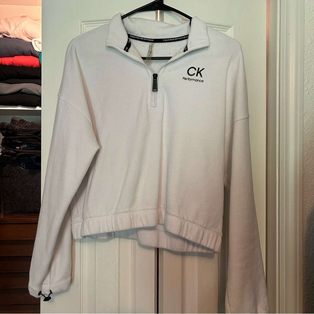 Calvin Klein cropped 1/4 zip